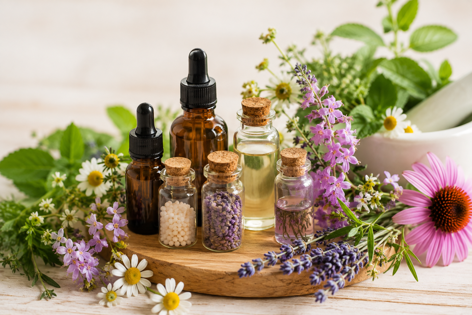 Fitoterapia — plantas e óleos essenciais